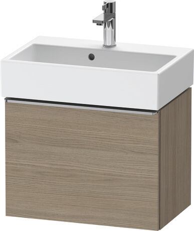 Vanity unit wall-mounted, DE4229070350000 Oak terra Matt, Decor, Handle Stainless steel