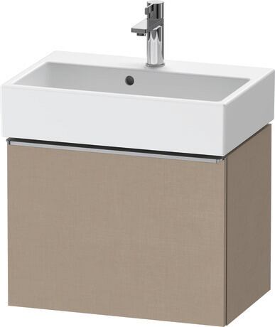 Vanity unit wall-mounted, DE4229070750000 Linen Matt, Decor, Handle Stainless steel