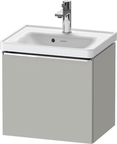 Vanity unit wall-mounted, DE4248010070000 Concrete grey Matt, Decor, Handle Chrome