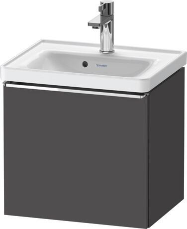 Vanity unit wall-mounted, DE4248010490000 Graphite Matt, Decor, Handle Chrome