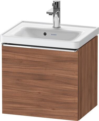 Vanity unit wall-mounted, DE4248010790000 Walnut Matt, Decor, Handle Chrome