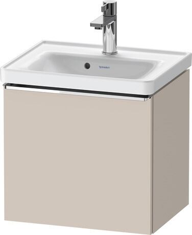 Vanity unit wall-mounted, DE4248010910000 taupe Matt, Decor, Handle Chrome