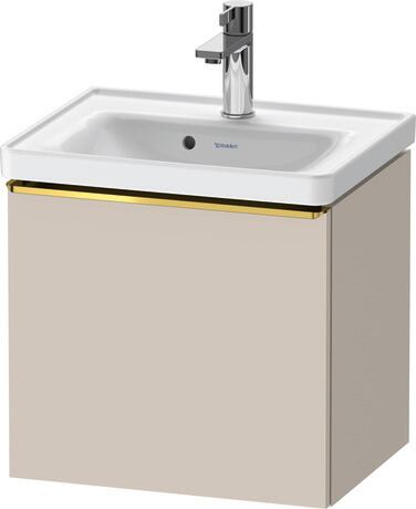 Vanity unit wall-mounted, DE4248034910000 taupe Matt, Decor, Handle Gold