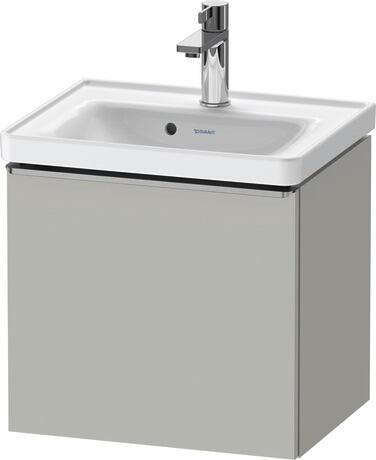 Vanity unit wall-mounted, DE4248070070000 Concrete grey Matt, Decor, Handle Stainless steel