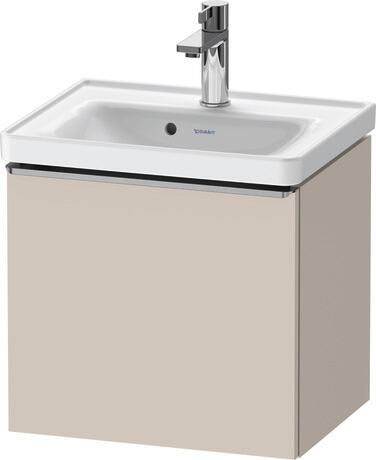 Vanity unit wall-mounted, DE4248070910000 taupe Matt, Decor, Handle Stainless steel