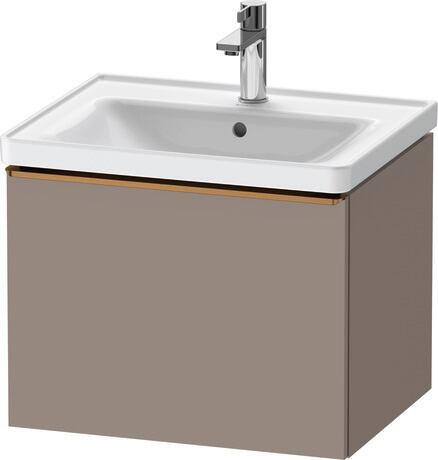 Vanity unit wall-mounted, DE4249004430000 Basalte Matt, Decor, Handle Bronze