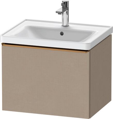 Vanity unit wall-mounted, DE4249004750000 Linen Matt, Decor, Handle Bronze