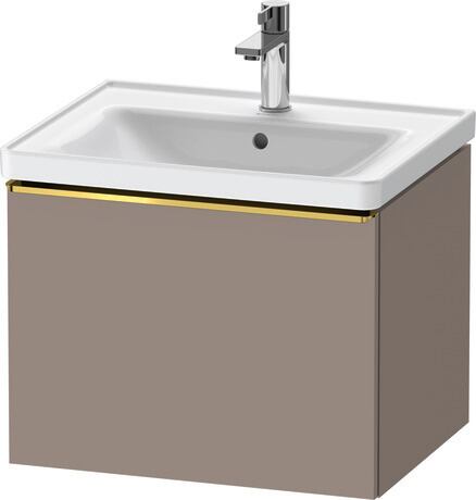 Vanity unit wall-mounted, DE4249034430000 Basalte Matt, Decor, Handle Gold