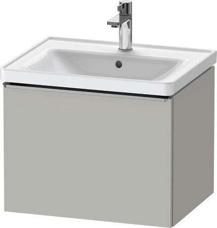 Vanity unit wall-mounted, DE4249070070000 Concrete grey Matt, Decor, Handle Stainless steel