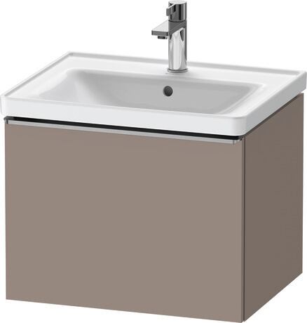 Vanity unit wall-mounted, DE4249070430000 Basalte Matt, Decor, Handle Stainless steel