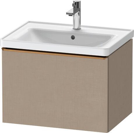 Vanity unit wall-mounted, DE4254004750000 Linen Matt, Decor, Handle Bronze