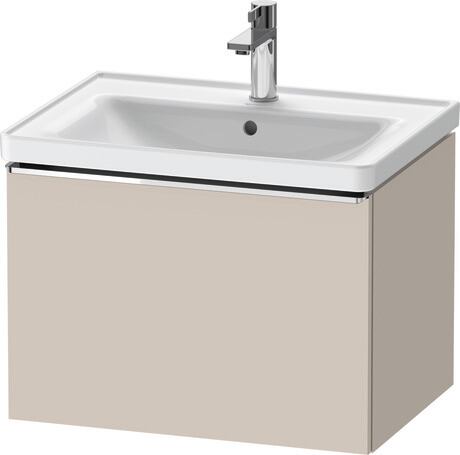 Vanity unit wall-mounted, DE4254010910000 taupe Matt, Decor, Handle Chrome