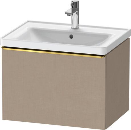 Vanity unit wall-mounted, DE4254034750000 Linen Matt, Decor, Handle Gold