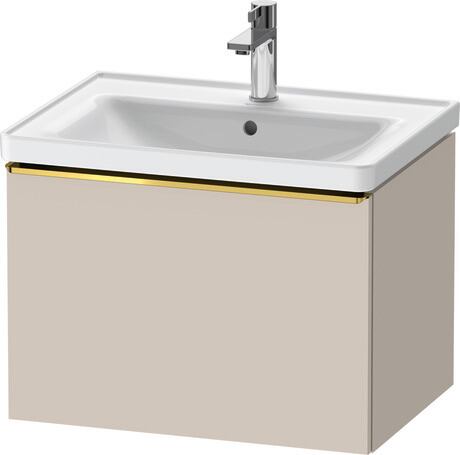 Vanity unit wall-mounted, DE4254034910000 taupe Matt, Decor, Handle Gold