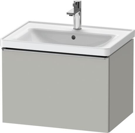 Vanity unit wall-mounted, DE4254070070000 Concrete grey Matt, Decor, Handle Stainless steel