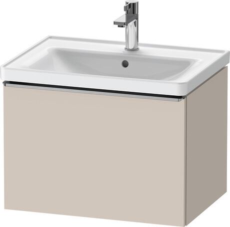 Vanity unit wall-mounted, DE4254070910000 taupe Matt, Decor, Handle Stainless steel