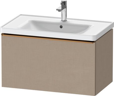 Vanity unit wall-mounted, DE4255004750000 Linen Matt, Decor, Handle Bronze