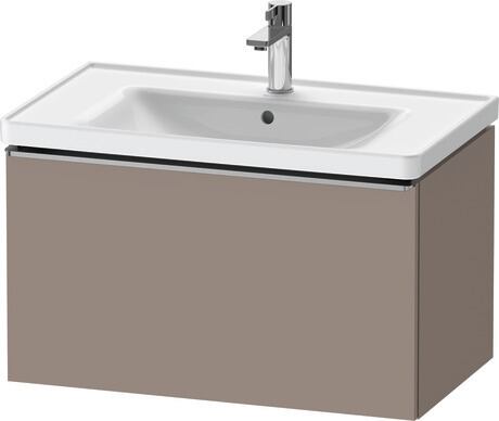 Vanity unit wall-mounted, DE4255070430000 Basalte Matt, Decor, Handle Stainless steel