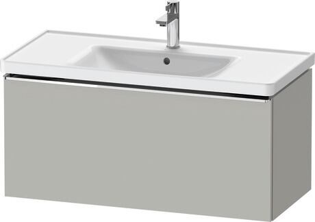 Vanity unit wall-mounted, DE4256010070000 Concrete grey Matt, Decor, Handle Chrome