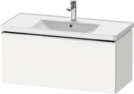 Vanity unit wall-mounted, DE4256010180000 White Matt, Decor, Handle Chrome