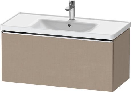 Vanity unit wall-mounted, DE4256010750000 Linen Matt, Decor, Handle Chrome