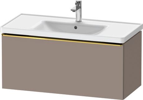 Vanity unit wall-mounted, DE4256034430000 Basalte Matt, Decor, Handle Gold