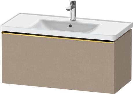 Vanity unit wall-mounted, DE4256034750000 Linen Matt, Decor, Handle Gold