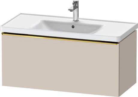 Vanity unit wall-mounted, DE4256034910000 taupe Matt, Decor, Handle Gold