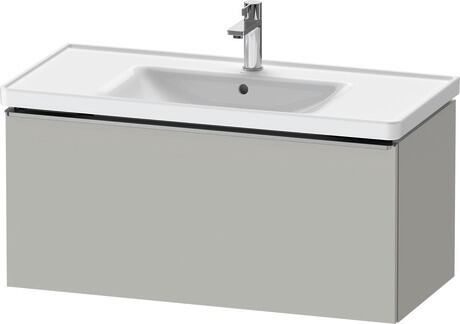 Vanity unit wall-mounted, DE4256070070000 Concrete grey Matt, Decor, Handle Stainless steel