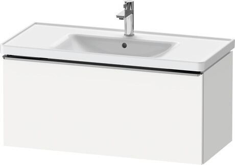 Vanity unit wall-mounted, DE4256070180000 White Matt, Decor, Handle Stainless steel