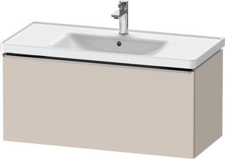 Vanity unit wall-mounted, DE4256070910000 taupe Matt, Decor, Handle Stainless steel