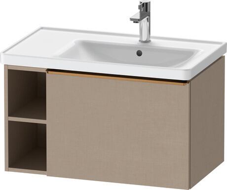 Vanity unit wall-mounted, DE4257004750000 Linen Matt, Decor, Handle Bronze