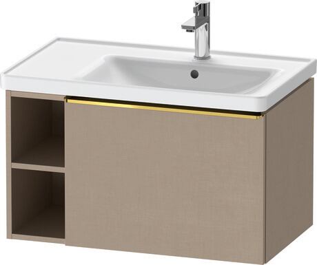 Vanity unit wall-mounted, DE4257034750000 Linen Matt, Decor, Handle Gold