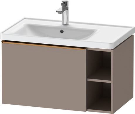 Vanity unit wall-mounted, DE4258004430000 Basalte Matt, Decor, Handle Bronze