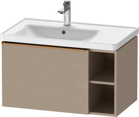 Vanity unit wall-mounted, DE4258004750000 Linen Matt, Decor, Handle Bronze