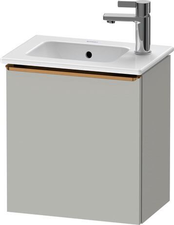 Vanity unit wall-mounted, DE4259L04070000 Concrete grey Matt, Decor, Handle Bronze