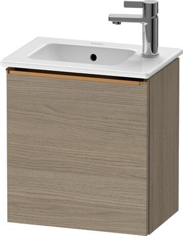 Vanity unit wall-mounted, DE4259L04350000 Oak terra Matt, Decor, Handle Bronze