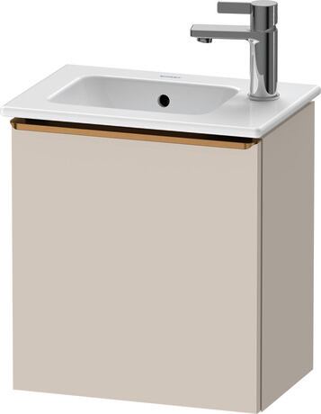 Vanity unit wall-mounted, DE4259L04910000 taupe Matt, Decor, Handle Bronze