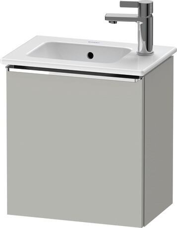 Vanity unit wall-mounted, DE4259L10070000 Concrete grey Matt, Decor, Handle Chrome