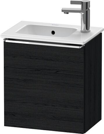 Vanity unit wall-mounted, DE4259L10160000 Black oak Matt, Decor, Handle Chrome