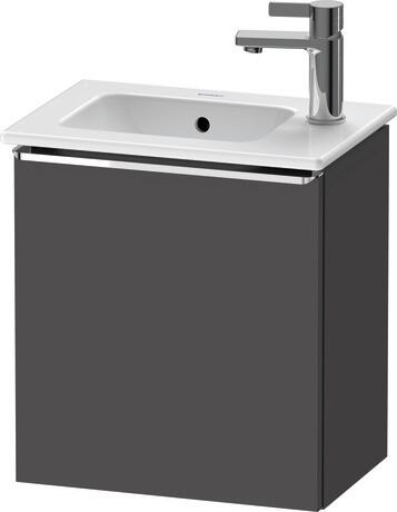 Vanity unit wall-mounted, DE4259L10490000 Graphite Matt, Decor, Handle Chrome