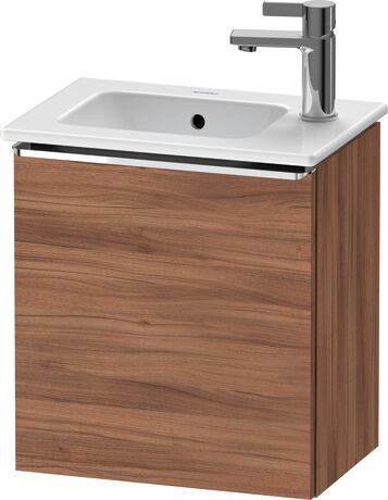 Vanity unit wall-mounted, DE4259L10790000 Walnut Matt, Decor, Handle Chrome