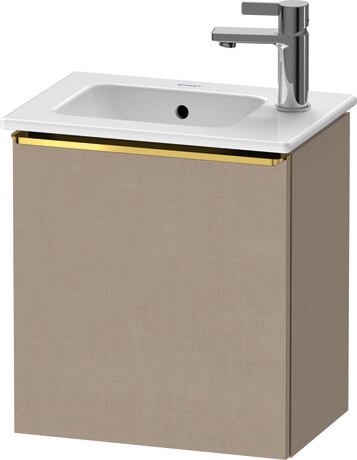 Vanity unit wall-mounted, DE4259L34750000 Linen Matt, Decor, Handle Gold