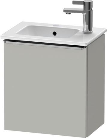 Vanity unit wall-mounted, DE4259L70070000 Concrete grey Matt, Decor, Handle Stainless steel