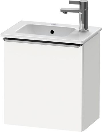 Vanity unit wall-mounted, DE4259L70180000 White Matt, Decor, Handle Stainless steel