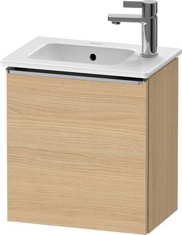 Vanity unit wall-mounted, DE4259L70300000 Natural oak Matt, Decor, Handle Stainless steel