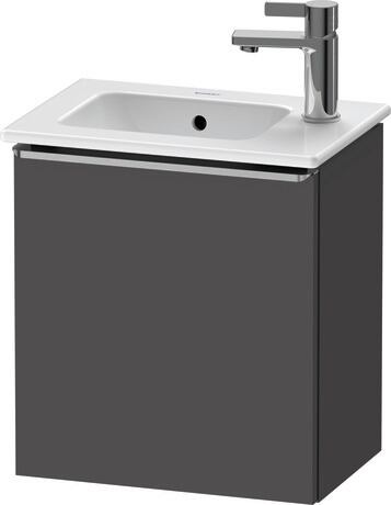 Vanity unit wall-mounted, DE4259L70490000 Graphite Matt, Decor, Handle Stainless steel