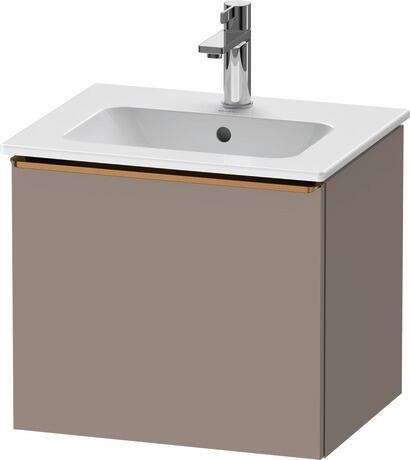 Vanity unit wall-mounted, DE4260004430000 Basalte Matt, Decor, Handle Bronze