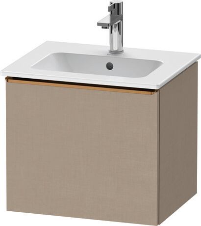 Vanity unit wall-mounted, DE4260004750000 Linen Matt, Decor, Handle Bronze