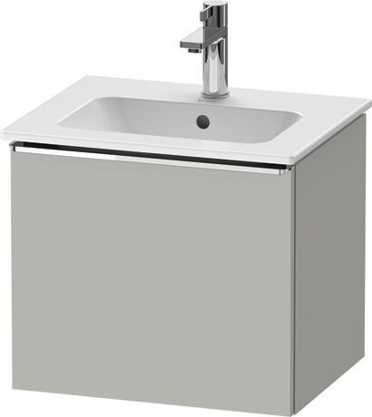 Vanity unit wall-mounted, DE4260010070000 Concrete grey Matt, Decor, Handle Chrome